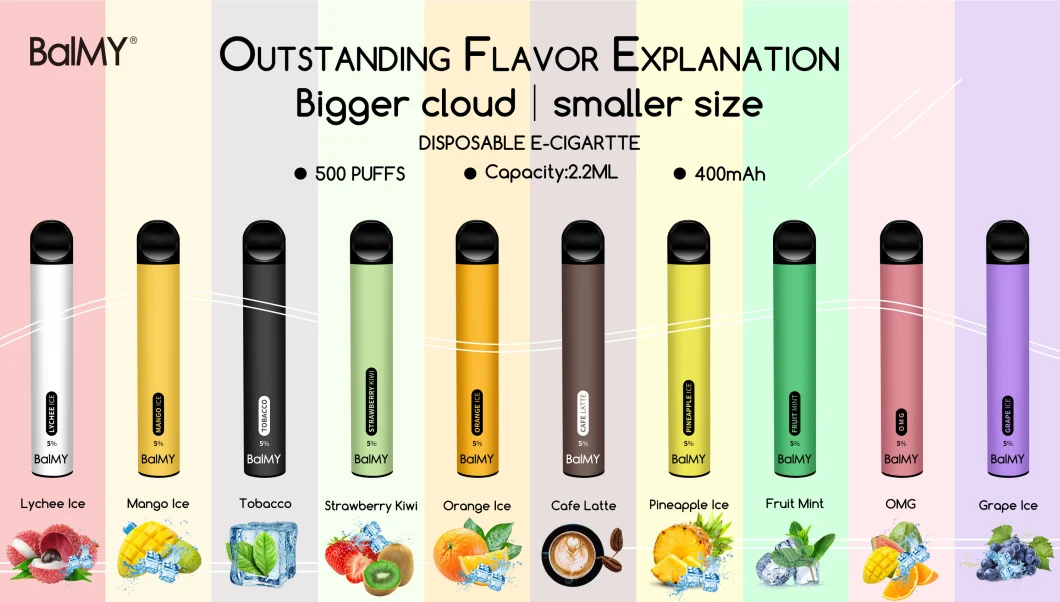 Adi Vape Factory Wholesale Balmy 400mAh 500puffs 2.2ml Disposable Vape Kit