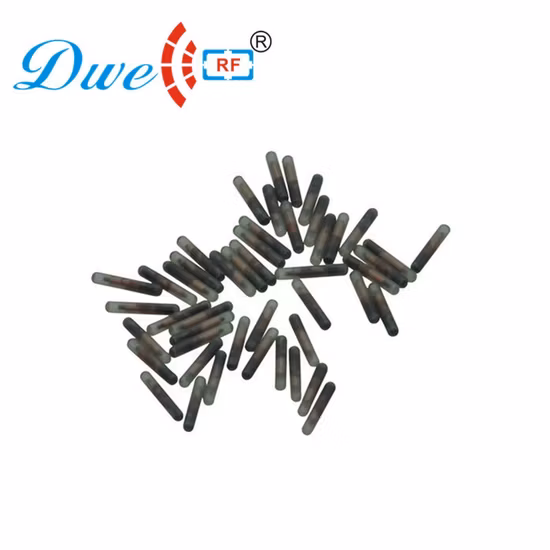 2,12 * 12 mm ISO 11784 11785 Mikrochip-Haustiervieh 134,2 kHz RFID-Glasetikett zur Haustieridentifizierung