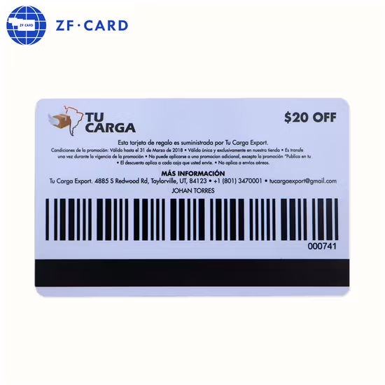 Glänzende/matte 3-Spur-Hico-Magnetstreifen-Atmel-24c02-Kontakt-Chipkarte